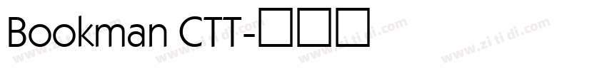 Bookman CTT字体转换